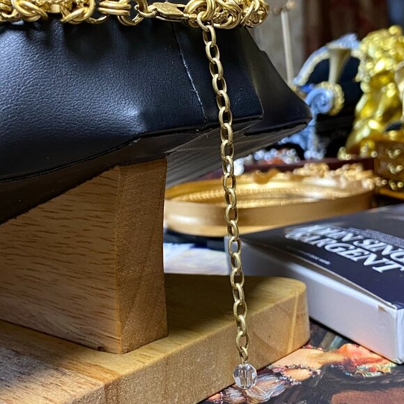 Stunning Vintage Palace Style Blue Gemstone Necklace & Earring Set - Picture 6 of 7